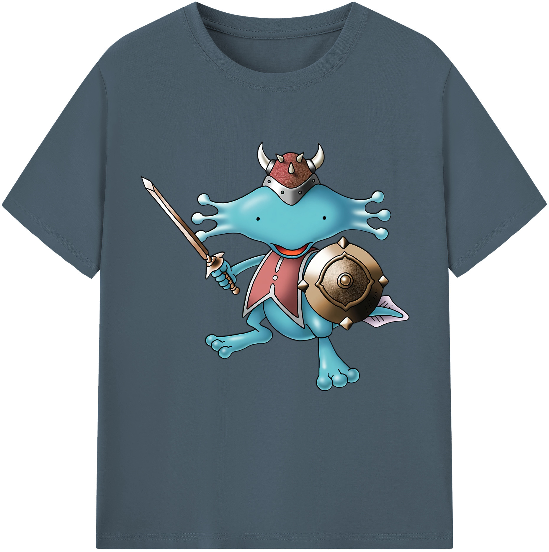 （画像用） ドラゴンクエスト Doragon Kuesuto Dragon Quest 綿100％半袖Tシャツ（フロントプリント）